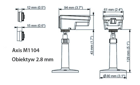 AXIS M1104 2.8MM BULK 10PCS - Kamery kompaktowe IP