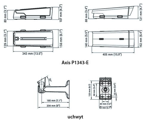 AXIS P1343-E - Kamery zintegrowane IP