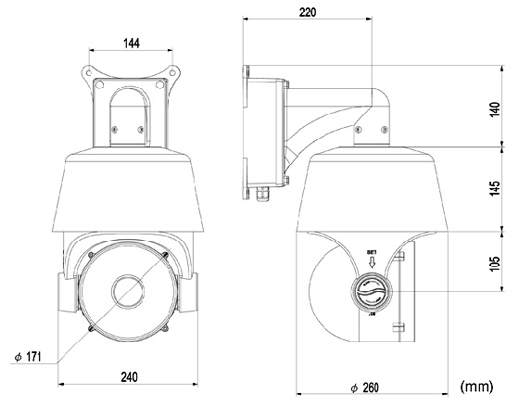 LC 15-CD60W-1010-IP - Kamery obrotowe IP